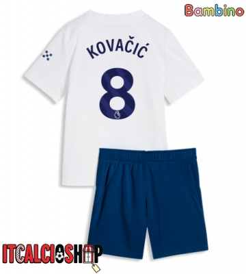 Manchester City Mateo Kovacic #8 Terza Maglia Bambino 2026-27 Manica Corta (+ Pantaloni corti)